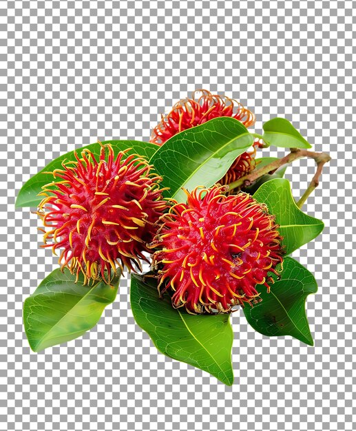 PSD rambutan isolated on transparent background