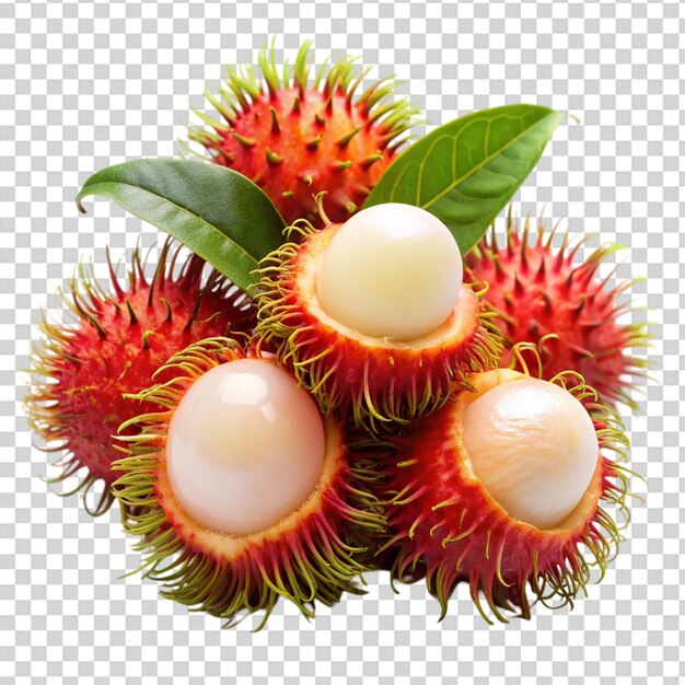 PSD rambutans whole on transparent background