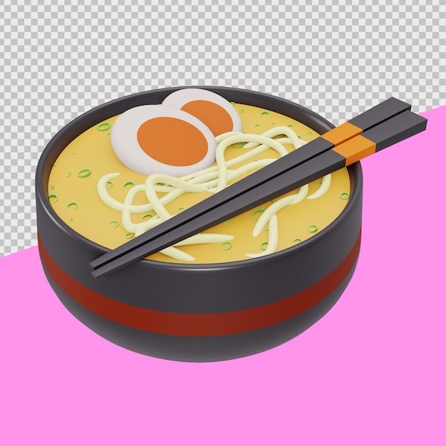 Ramen 3D Japan Culture Illustrations