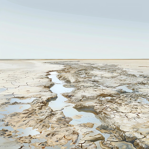 PSD rann of kutch indian illustration realistic