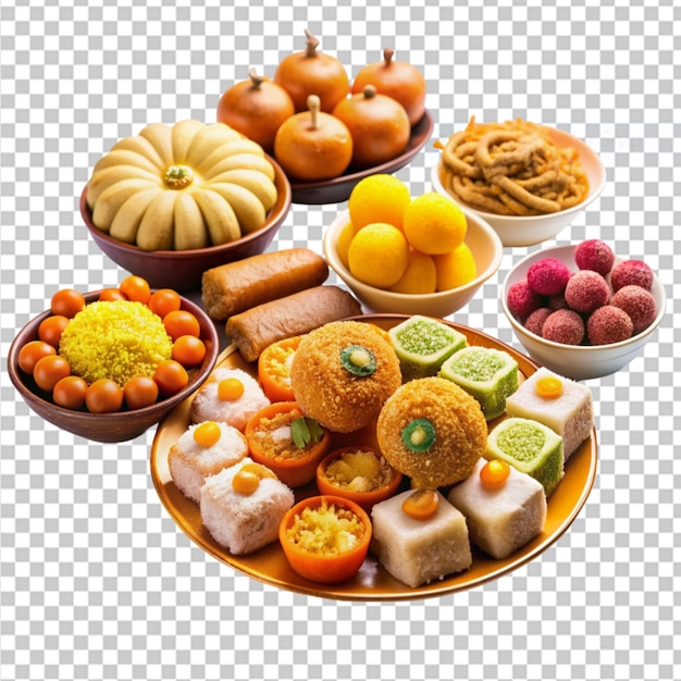 rath yatra festival sweets on transparent background