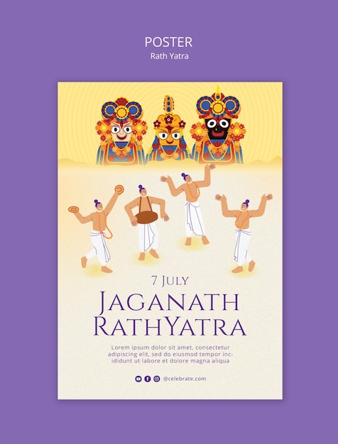 Rath yatra template design