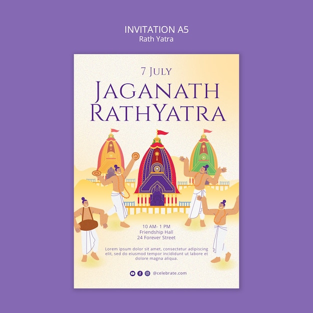 Rath yatra template design