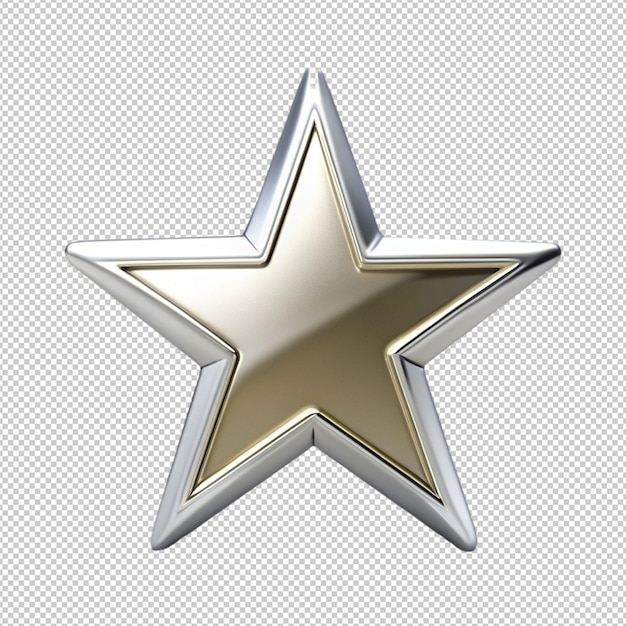 rating star on transparent background