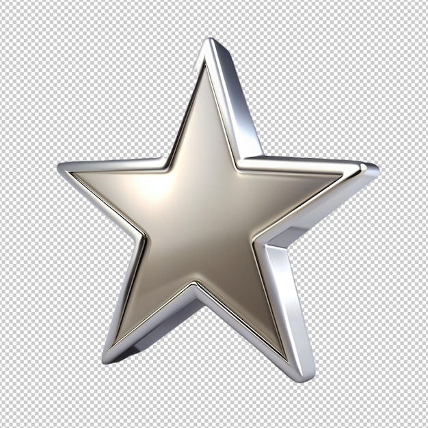 rating star on transparent background