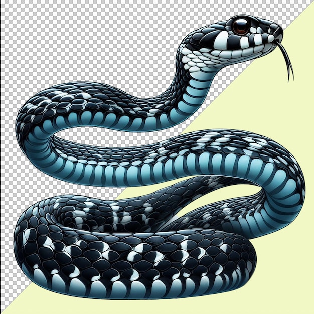 rattlesnake snake hissing flying snake closeup isolated On Transparent Background