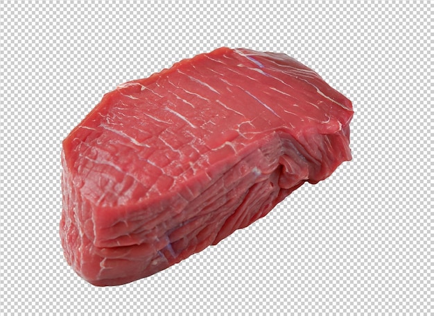 Raw beef Meat On Transparent Background