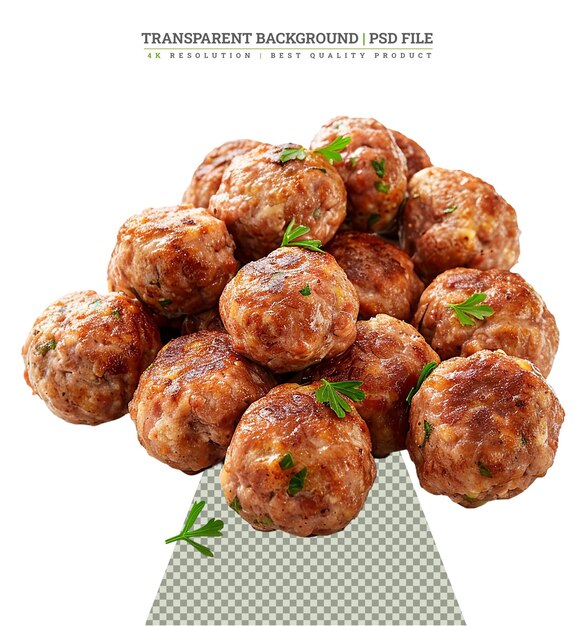 PSD raw meatball