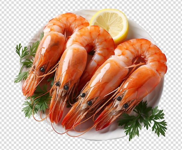 raw shrimp seafood dish