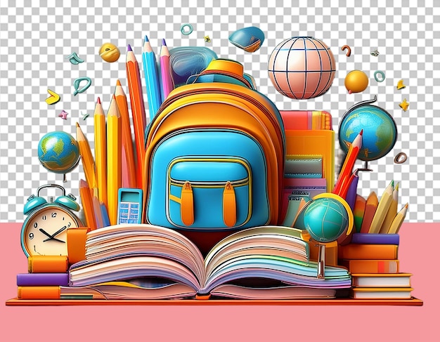 Reading Books PNG