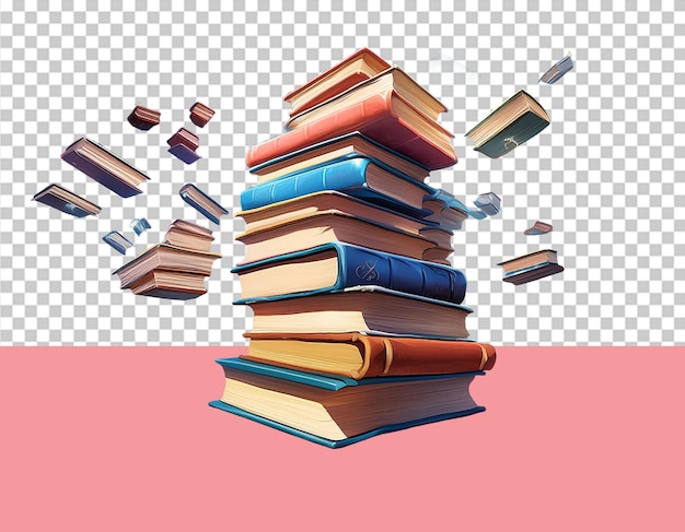 Reading Books PNG