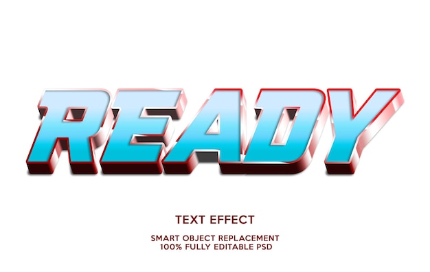 ready text effect template