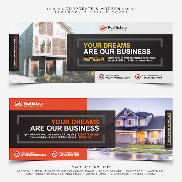 PSD real estate banner