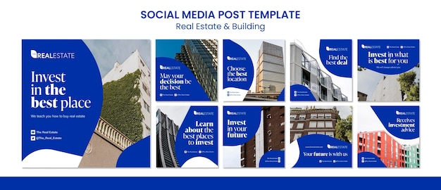 PSD real estate and building social media post