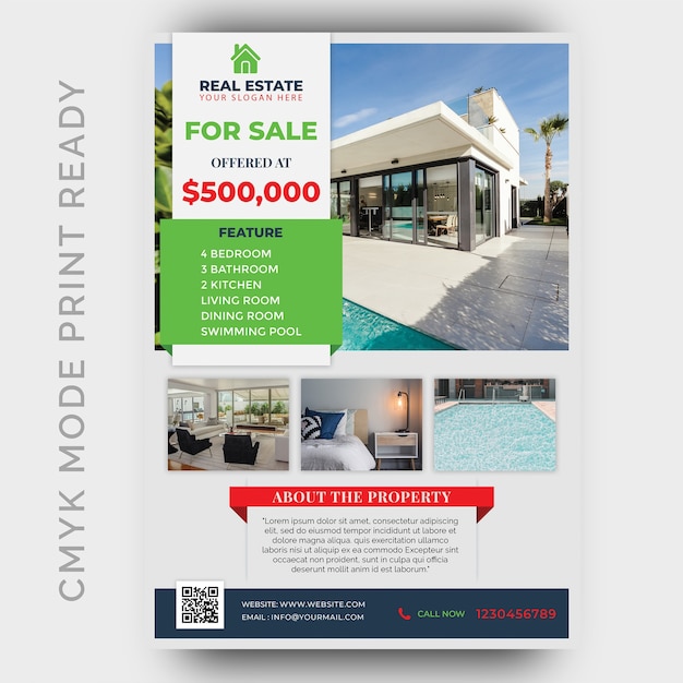 Real Estate Business Flyer Design Template