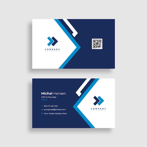 Real estate company business card design psd template