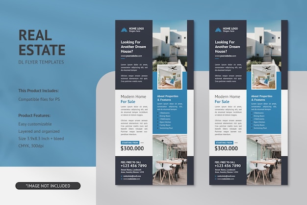 Real Estate DL Flyer PSD Templates