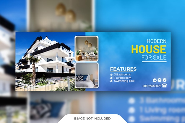 Real estate facebook cover template