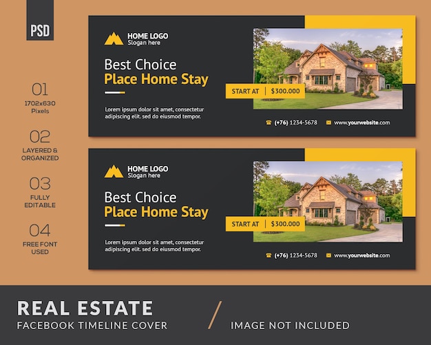 Real Estate Facebook Social Media Banner Timeline Cover