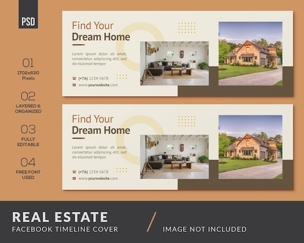 Real Estate Facebook Social Media Banner Timeline Cover