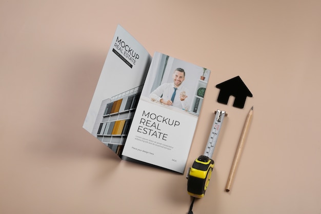 Real estate flyer mockup design