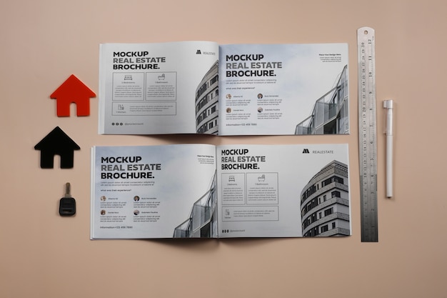 Real estate flyer mockup design