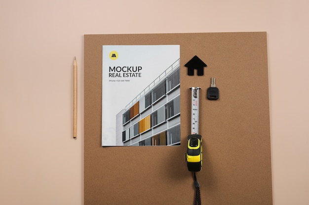 Real estate flyer mockup design