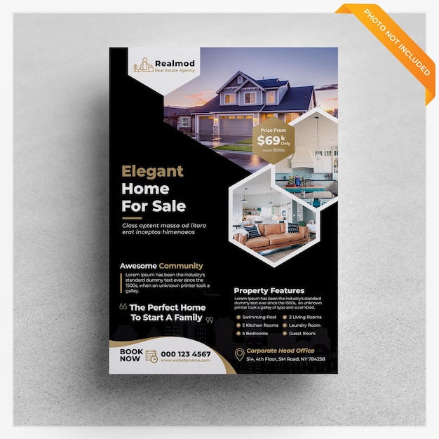 PSD real estate flyer