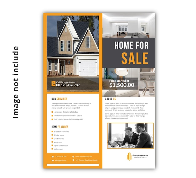 PSD real estate flyer