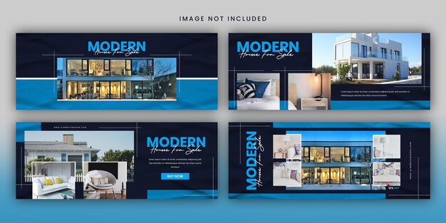 Real estate home sale social media facebook cover web banner