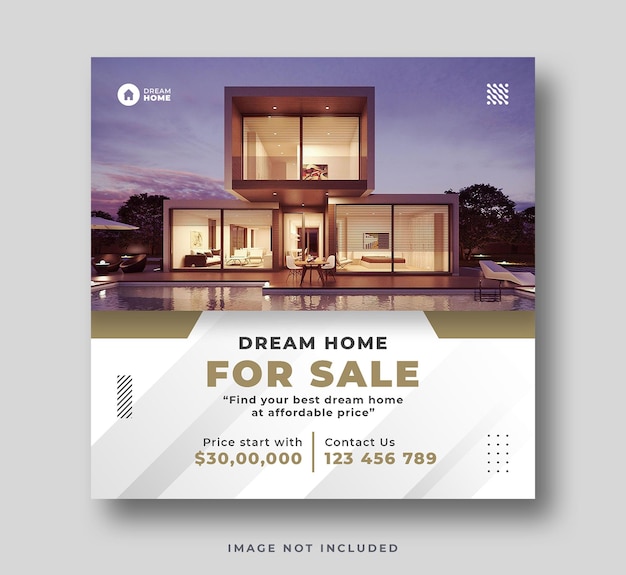 real estate home sale social media instagram post banner