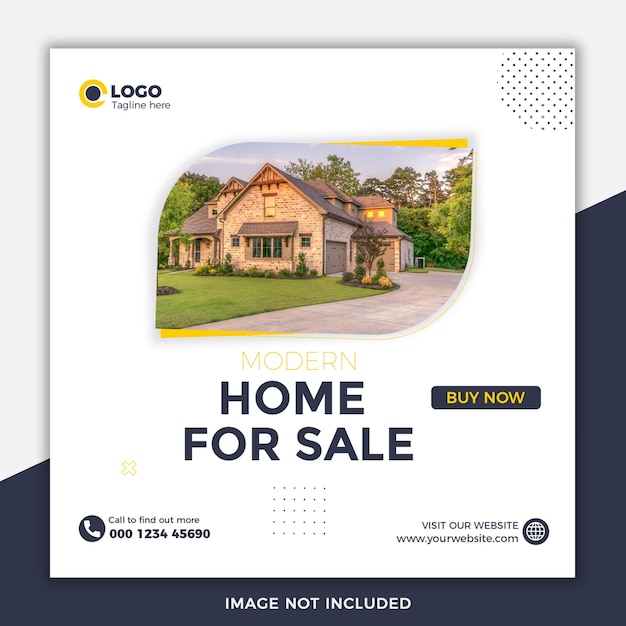 Real estate house facebook instagram social media template