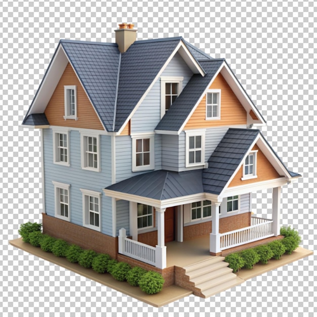 real estate house model 3d rendering real estate png