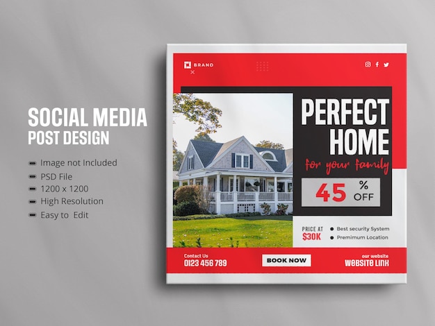 Real estate house property social media sale web banner for Instagram story