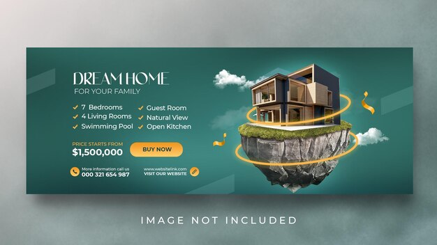 PSD real estate house property web banner template