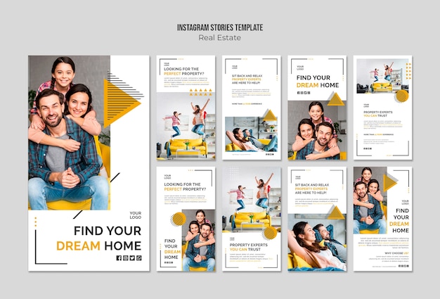 Real estate instagram stories template