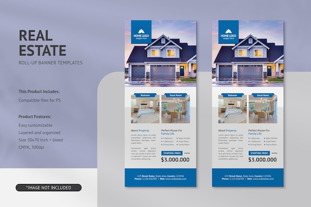 Real Estate Roll up Banner Templates