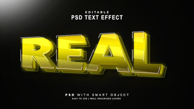 REAL PSD 3D Text Effect Fully Editable High Quality