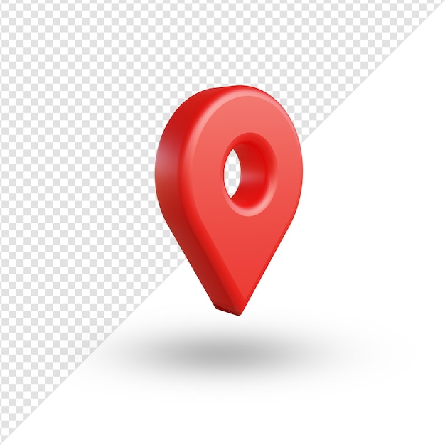 Realistic 3d Location icon