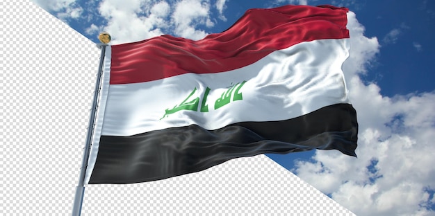 Realistic 3d Renders Iraq Flag Transparent