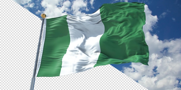 Realistic 3d Renders Nigeria Flag Transparent