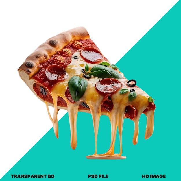 Realistic AI Pizza Slice png