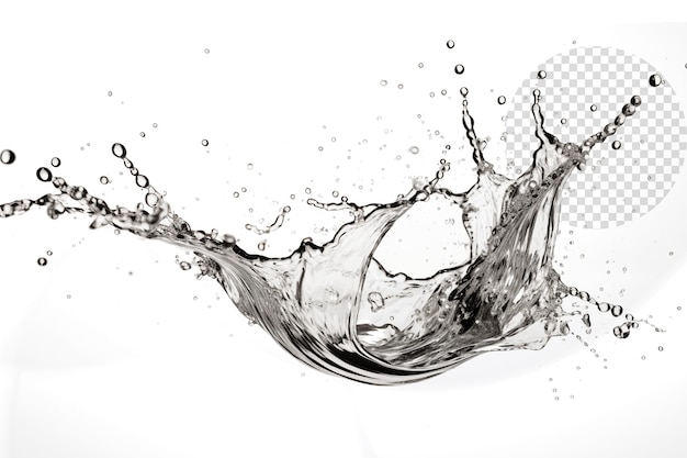 Realistic Beer liquid splash on transparent background