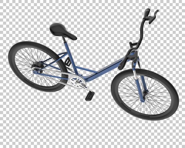 Realistic bike isolated on transparent background 3d rendering illustration