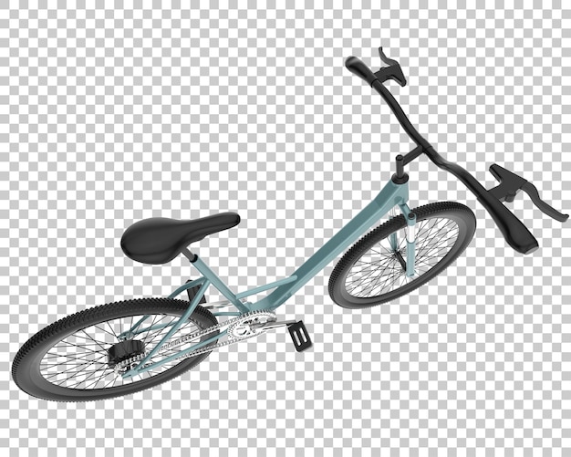 Realistic bike isolated on transparent background 3d rendering illustration