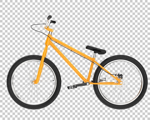 Realistic bike isolated on transparent background 3d rendering illustration