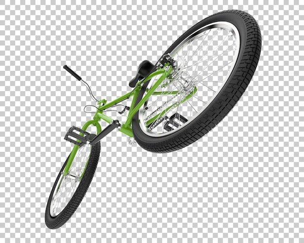 Realistic bike isolated on transparent background 3d rendering illustration