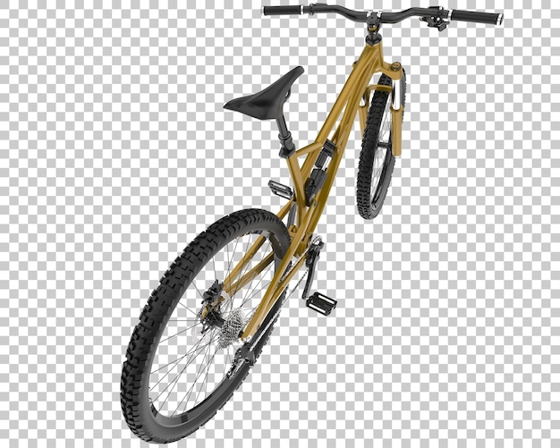 Realistic bike isolated on transparent background 3d rendering illustration