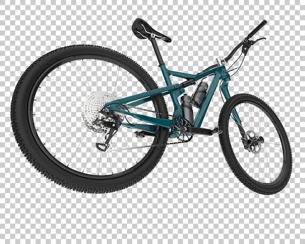 Realistic bike isolated on transparent background 3d rendering illustration