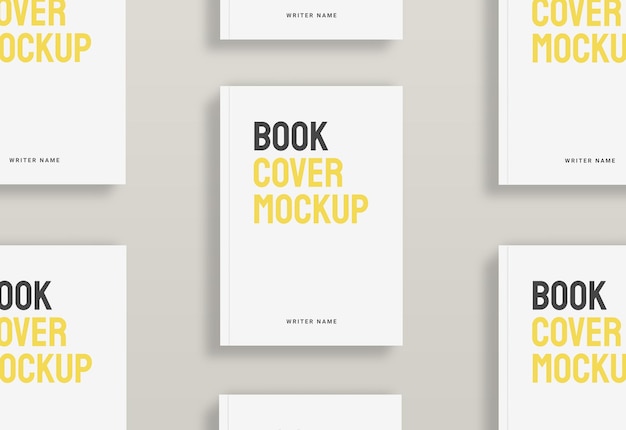 Realistic Book Cover Mockup Template